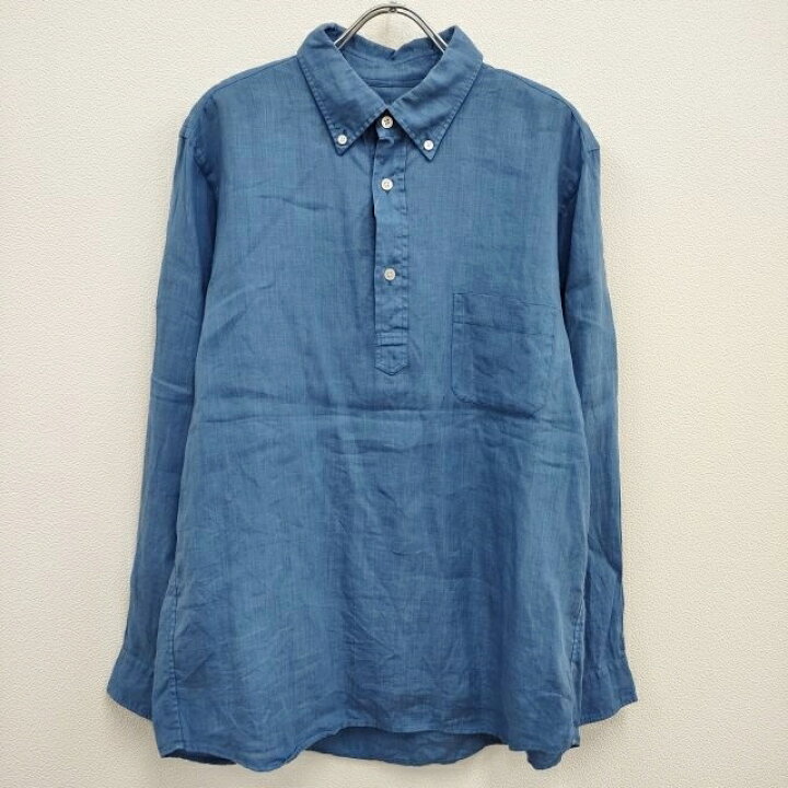 楽天市場】STANDART AT HAND リネンプルオーバーシャツ ボタンダウン 