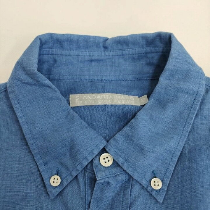 楽天市場】STANDART AT HAND リネンプルオーバーシャツ ボタンダウン 