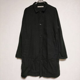 evam eva コットンシルクジャケット E143T012 ロング丈 ジャケット ブラック レディース エヴァムエヴァ【中古】4-1114T