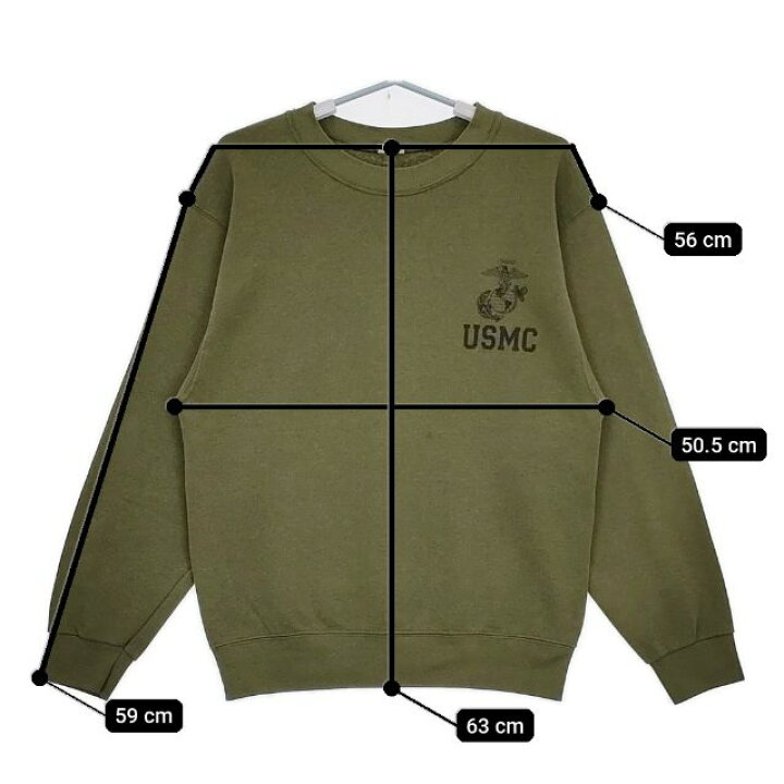 楽天市場】US.ARMY USMC Sweat Shirts トレーナー 裏起毛 スウェット 