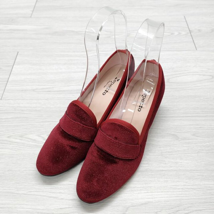 楽天市場】repetto ELVIS ラメ入り エルビス ハイヒール サイズ38 