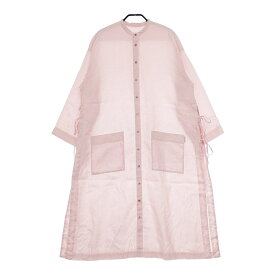nest Robe UPCYCLELINO サイドオープンシャツワンピース リネンコットン 01221-1040 ワンピース ピンク レディース ネストローブ【中古】5-0321M