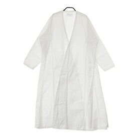 Khadi and Co コットンガウンコート 羽織 サイズM BESS NIELSEN POONAM DRESS コート ホワイト レディース カディ アンド コー【中古】5-0321M