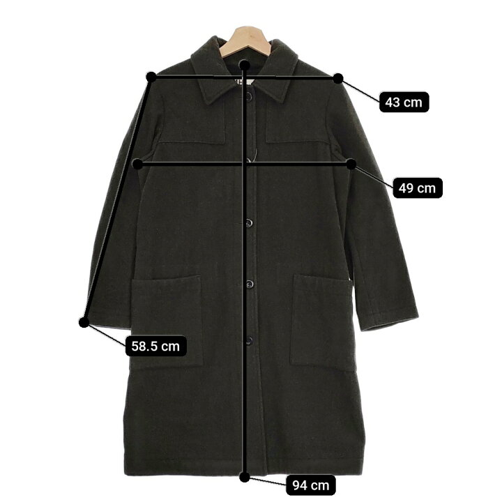 楽天市場】MHL. 595-6210508 サイズ1 ベーシックメルトンコート ステン  