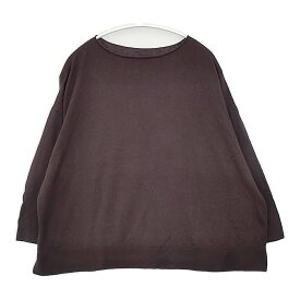 nest Robe 01203-1019 コットンカシミヤ ボートネック ワイドシルエット ニット ブラウン レディース ネストローブ【中古】5-1228T