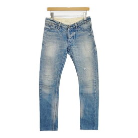mina perhonen コットン リネン always oa4180 デニムパンツ ブルー レディース ミナペルホネン【中古】6-0228G
