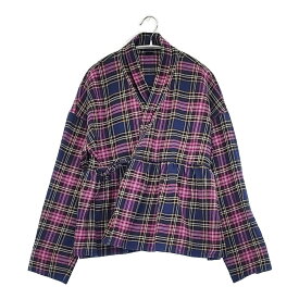 45R/45rpm 24AW インドネルのカシュクール 定価49500円 チェック ブラウス シャツ ピンク 多色 レディース フォーティーファイブアールピーエム【中古】6-0312M