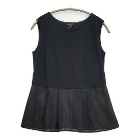 INDIVI 新品 25SS ペプラムインナートップス 定価7920円 サイズ5 タンクトップ ブラック レディース インディヴィ【中古】6-0515S
