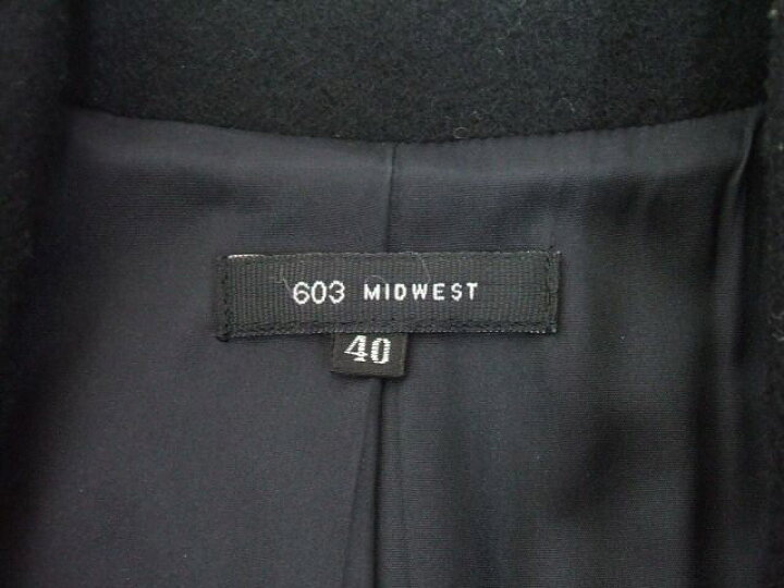 楽天市場】603 MIDWEST チェスターコート ブラック サイズ40 ロクマル 