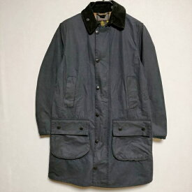 Barbour SL BORDER ボーダースリーワラント オイルド コート ジャケット ネイビー メンズ バブアー【中古】4-0106T∞