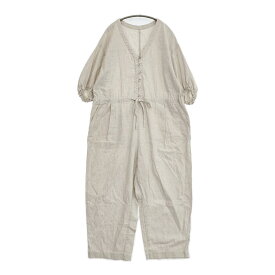 nest Robe 【UpcycleLino】バルーンスリーブサロペット 01242-1529 オールインワン 24SS ベージュ レディース ネストローブ【中古】5-1001M