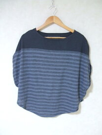 COSMIC WONDER ノースリーブ ボーダー サークルTシャツ カットソー グレー レディース コズミックワンダー【中古】2-0524S