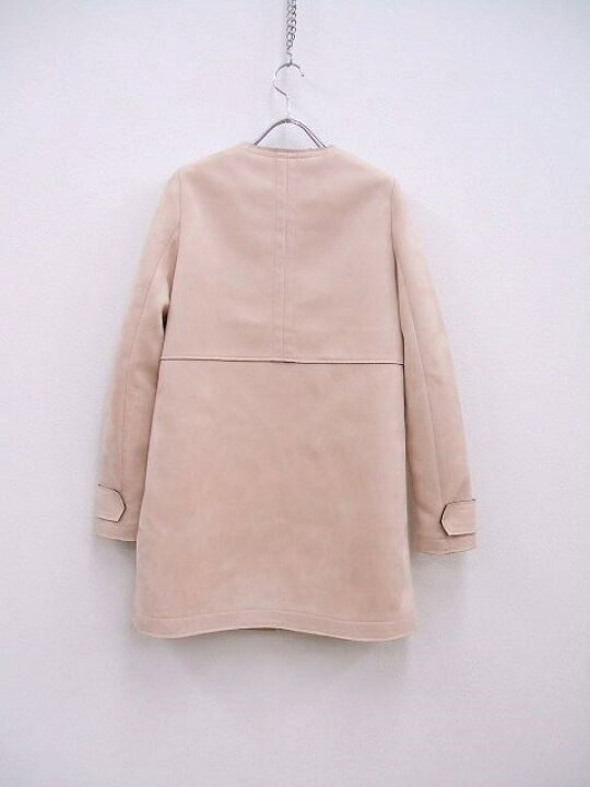 楽天市場】ZARA BASIC コート ノーカラージャケット ピンク レディース 
