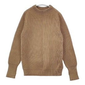 ANDERSEN-ANDERSEN クルーネック XS イタリア製 サムホール ウール セーター ニット ベージュ レディース アンデルセンアンデルセン【中古】6-0105T