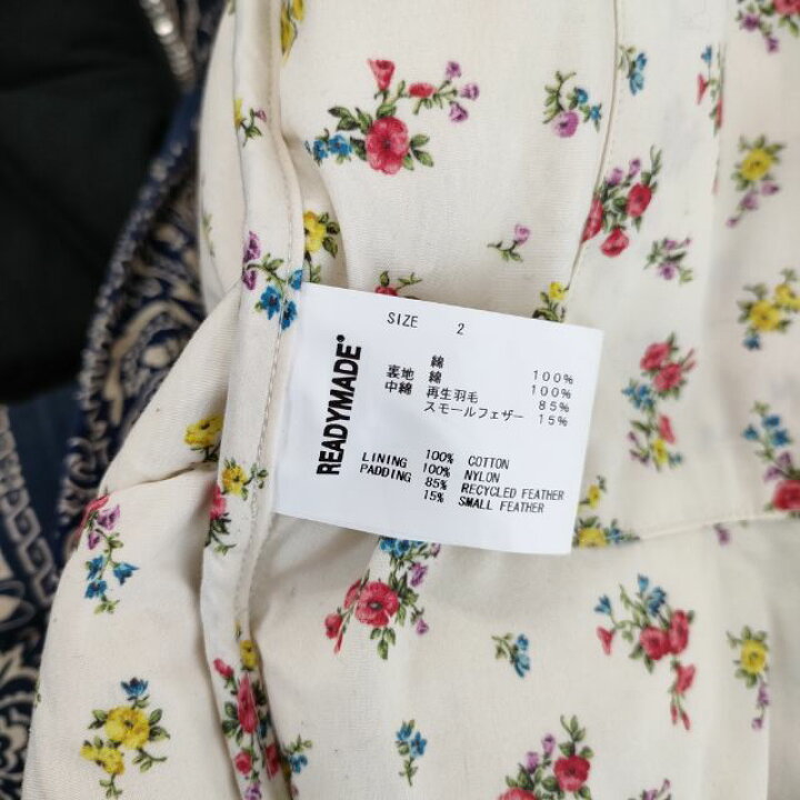 楽天市場】READYMADE RE-CO-NV-00-00-108 BANDANA DOWN JACKET  