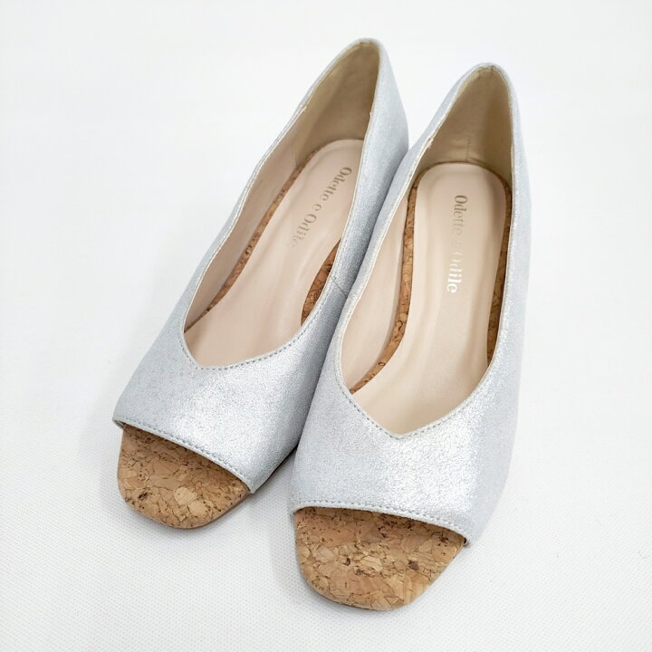 ODETTE E ODILE」 フラットパンプス 24cm シルバー レディース 楽天 