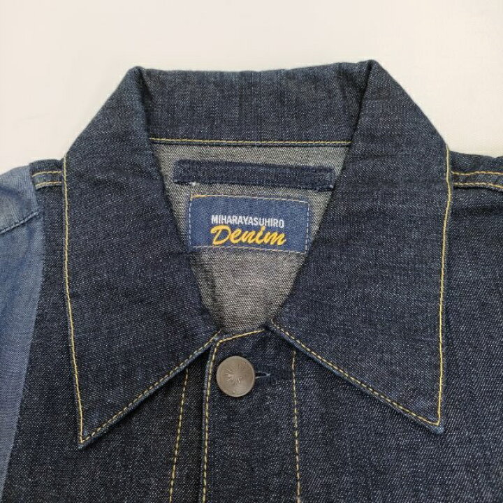 楽天市場】MIHARA YASUHIRO Denim ドッキング シャツ地 切替 ブルゾン  