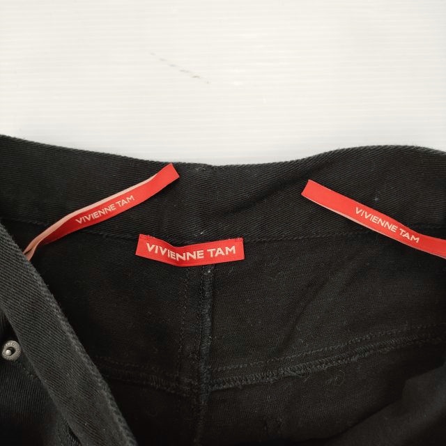 楽天市場】VIVIENNE TAM 裾刺繍 フレアパンツ サイズ40 コットン
