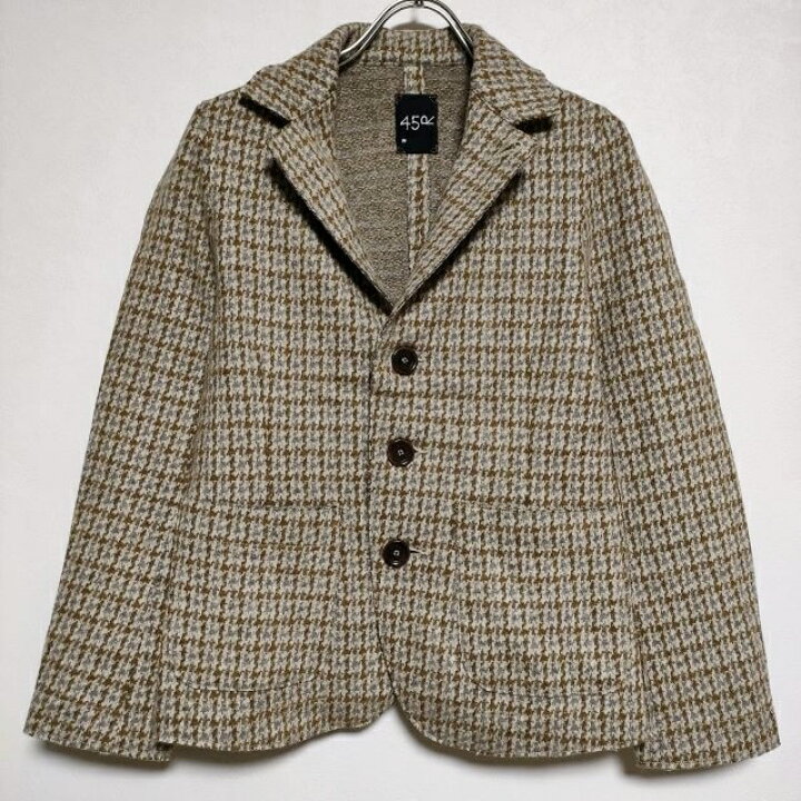 楽天市場】45R/45rpm 新品 ジャージフラノの四角ジャケット 定価60500  