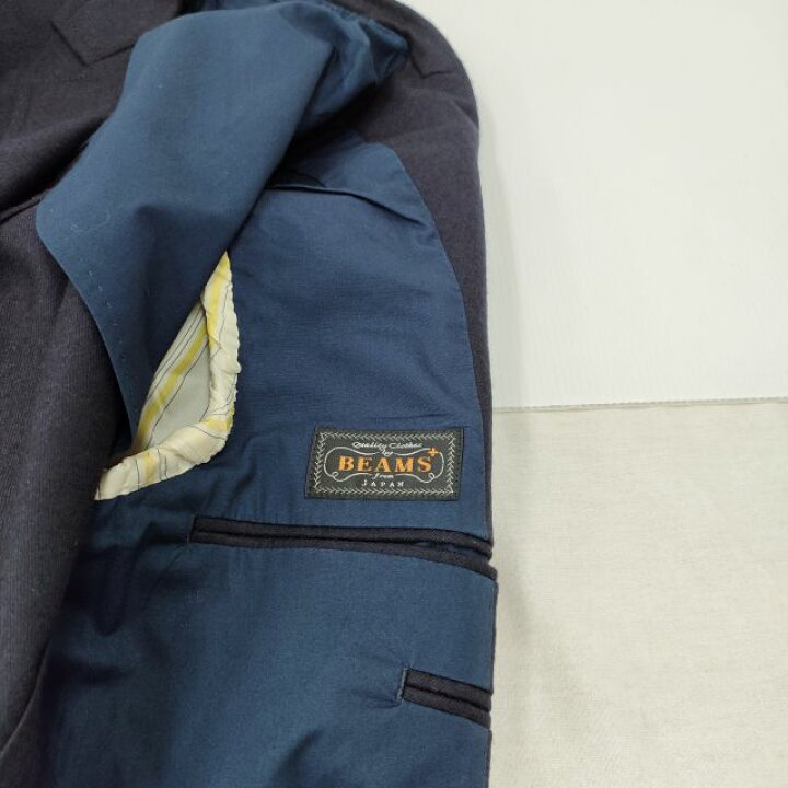 楽天市場】BEAMS PLUS 紺ブレ 金ボタン 3ボタン サイズ34 ウール 