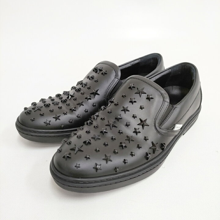 楽天市場】JIMMY CHOO スター スタッズ スリッポン スニーカー 革靴 