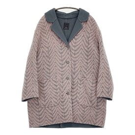 mina perhonen 未使用 skog aca6794s 定価176000円 サイズ38 コート 24AW ピンク ブルーグレー レディース ミナペルホネン【中古】6-0112T