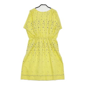 mina perhonen laundry hoshi*hana rs3035 サイズ36 ノースリーブ ワンピース イエロー レディース ミナペルホネンランドリー【中古】5-0608S
