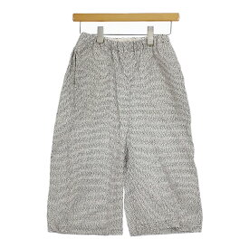 ゴーシュ 刺し子ジャガード ハーフパンツ 定価30800円 G241-P009 サイズ2 ショーツ 24SS ホワイト ブラック レディース ゴーシュ【中古】5-0228S