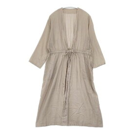 evam eva コットンボイルローブ 定価26400円 E211T046 羽織 コート ベージュ レディース エヴァムエヴァ【中古】6-0330M