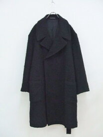 Yohji Yamamoto HQ-C06-114 WOOL COAT WITH BELT ジプシー期 ウール ロングコート サイズ2 コート ブラック メンズ ヨウジヤマモト【中古】0-1007T♪