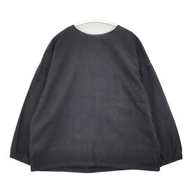 vie evam eva V213T933 FLANNEL COTTON PULLOVER サイズ2 日本製 ブラウス シャツ チャコールグレー レディース ヴィー エヴァムエヴァ【中古】6-0123T
