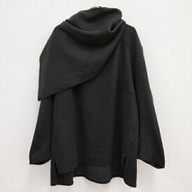 mame MM23FW-JS045 Scarf Style Knitted Pullover 定価41800円 サイズ1 ニット 23AW ブラック レディース マメクロゴウチ【中古】4-0409T♪