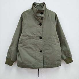 MHL. 595-3225506 PADDED COTTON NYLON サイズ2 中綿 ジャケット ブルゾン 23AW カーキ レディース エムエイチエル【中古】4-0409T♪