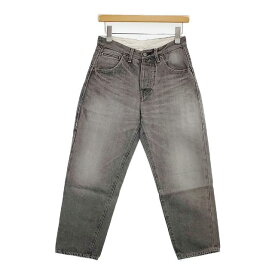 mina perhonen ra4276 always ジーンズ コットンリネン 加工 デニムパンツ グレー レディース ミナペルホネン【中古】6-0101G