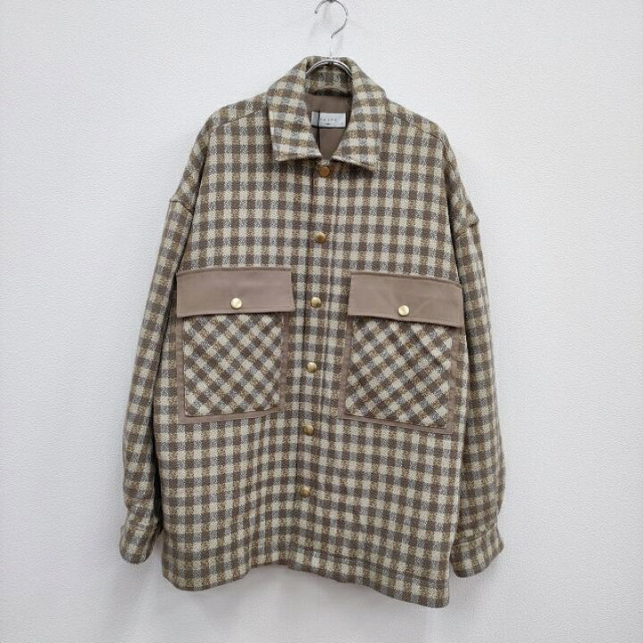 楽天市場】taupe 新品 定価41800円 Ring Wool Check CPO Jacket サイズ 
