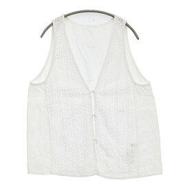 nest Robe クルーニーレースベスト 定価29700円 01251-1103 ベスト 25SS ホワイト レディース ネストローブ【中古】6-0227M