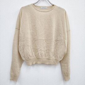 MADROMY 新品 AYR KNIT 定価12100円 ニット ベージュ レディース マッドロミー【中古】3-1002M♪#