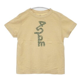 45R/45rpm ロゴプリント 半袖Tシャツ カットソー イエロー レディース フォーティーファイブアールピーエム【中古】6-0615S