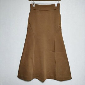 Mame Kurogouchi Double Face Jersey Flared Skirt ロングスカート 21SS ブラウン レディース マメクロゴウチ【中古】4-0222M∞