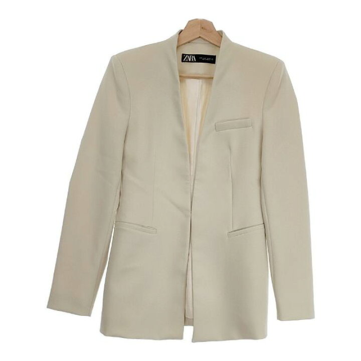 楽天市場】ZARA BASIC カラーレスジャケット フックボタン 肩パッド  