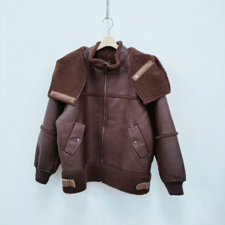 楽天市場】ROKU 6 BEAUTY&YOUTH FAKE LEATHER×BOA ZIP BLOUSON 