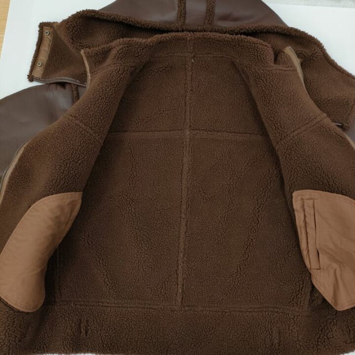 楽天市場】ROKU 6 BEAUTY&YOUTH FAKE LEATHER×BOA ZIP BLOUSON  