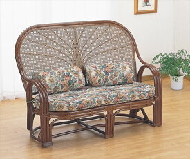ラブチェアー TK-668B ブラウン 籐 籐家具 座椅子 椅子 イス ソファ アジアンリビングルーム籐 ラタン 製 輸入品 完成品