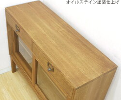 【受注生産品】キャビネット桐タンス幅84cm高さ68cmチェスト脚付き引き出し引き戸小物入れ木製収納家具北欧アンティーク国産