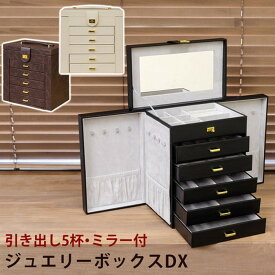 ジュエリーボックス DX ブラック ブラウン アイボリー 保証付 sk-oy03 収納ボックス ケース ジュエリー アクセサリー用品 ジュエリー アクセサリー 送料無料 北欧 モダン 家具 インテリア ナチュラル テイスト 新生活 オススメ おしゃれ 後払い