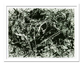 【スーパーセール対象商品】インテリアアート Jackson Pollock Number 33 ヒモ付 AB-10668 kar-3097043s1 アートパネル 北欧 モダン 家具 インテリア 新生活 オススメ