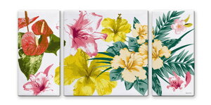 CANVAS ART LoXA[g Tropical Flowers gsJt[ MTCY W600×H300 3g US-3002 X JtF EW r[ ze @l kar-5620995s1 A[gpl A[g{[h ǎ tB 