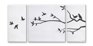 CANVAS ART �L�����o�X�A�[�g Tree&Bird2 L�T�C�Y W1000×H500 3���g US-4006 �X�� �J�t�F ���E���W ���r�[ �z�e�� �@�l kar-5620999s2 �A�[�g�p�l�� �A�[�g�{�[�h �ǎ� �����t�B���� �������� �k�� ���_�� ��