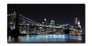 CANVAS ART �L�����o�X�A�[�g BrooklynBridge �u���b�N�����u���b�W M�T�C�Y W600×H300×D20mm US-5001 �X�� �J�t�F ���E���W ���r�[ �z�e�� �@�l kar-6248409s2 �A�[�g�p�l�� �A�[�g�{�[�h �ǎ� �����t�B���� 