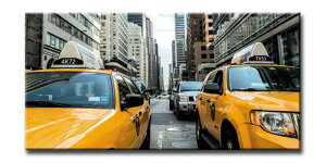 CANVAS ART �L�����o�X�A�[�g New York Yellow Cab �j���[���[�N �C�G���[�L���u L�T�C�Y W1000×H500×D40mm US-6006 �X�� �J�t�F ���E���W ���r�[ �z�e�� �@�l kar-6248598s1 �A�[�g�p�l�� �A�[�g�{�[�h �ǎ� ��